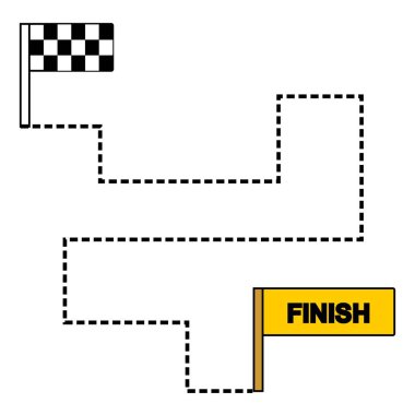 bayrağı yarış güzergahı, olay, yarış ile bitirmek için başlat