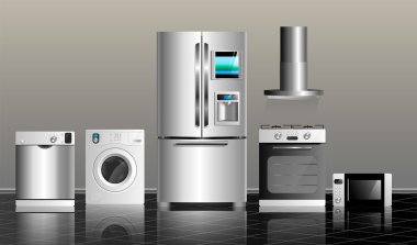 mutfak. Appliances.Home