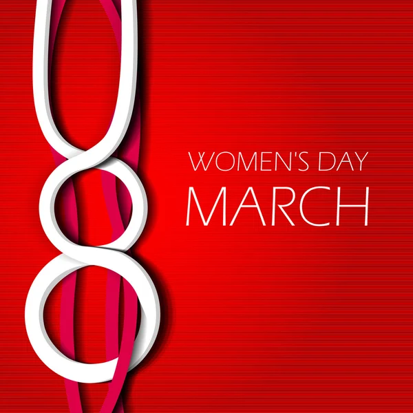 Internationaler Frauentag am 8. März — Stockvektor