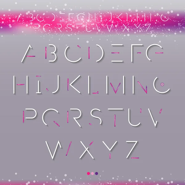 Elegante kosmische fonts1 — Stockvector