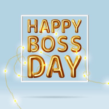 Mutlu Patronlar Günü. Şefi tebrik etmek için vektör illüstrasyonu.