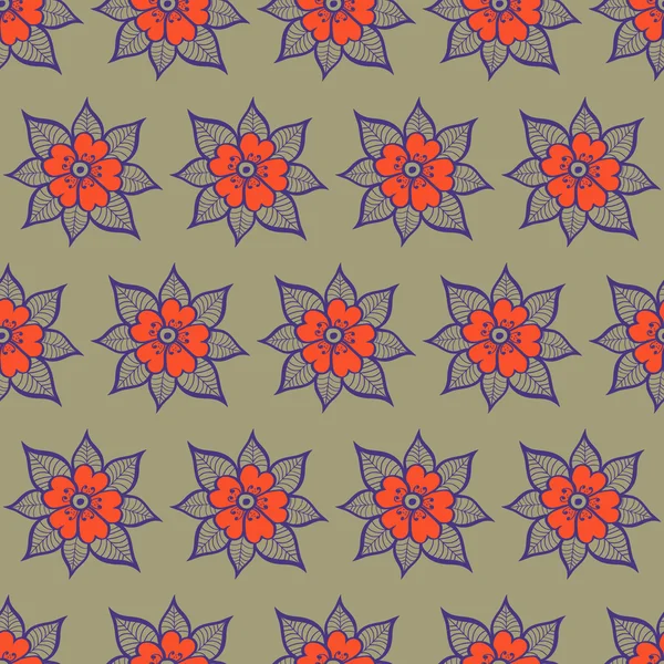 Seamless pattern flower. — Stok Vektör