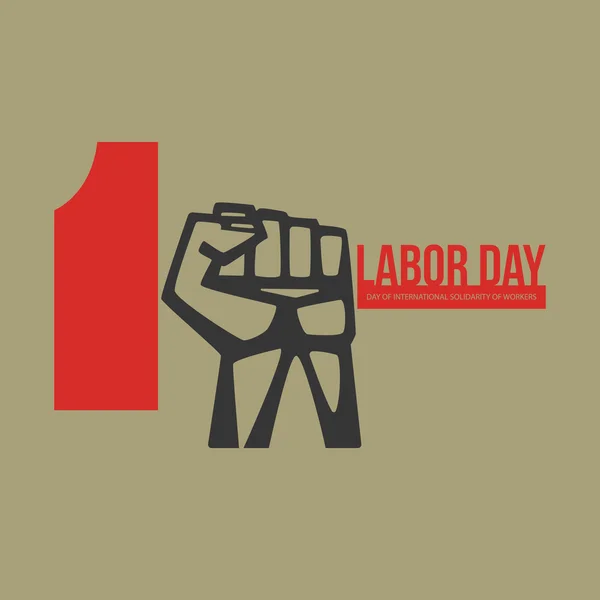 Uluslararası İşçi Bayramı logosu afiş, amblem, afiş.