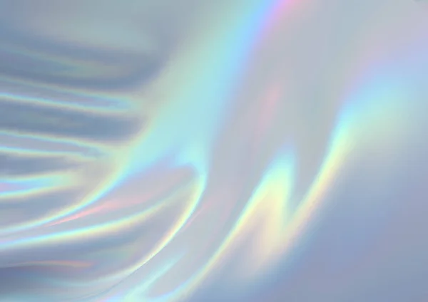 Nowoczesne Abstrakcyjne Pastelowe Opalizujące Holograficzne Tło Folii Renderowanie — Zdjęcie stockowe