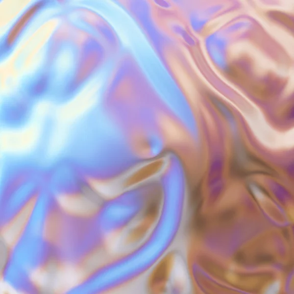 傾向のある虹色のホログラフィック背景 3Dレンダリング — ストック写真