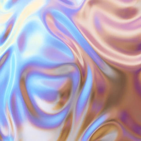 Trendy Iridescent Holographic Background Рендеринг — стокове фото