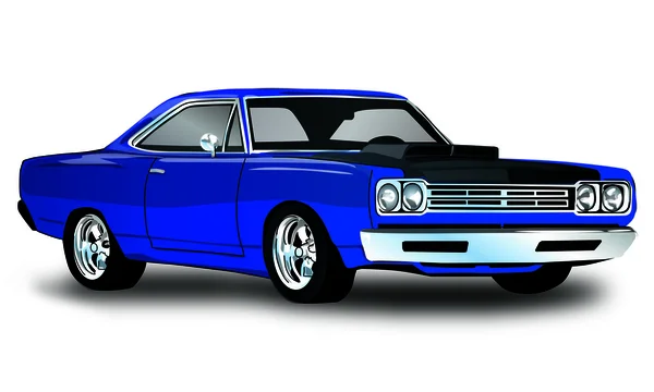 Vektör klasik Vintage arabayla tek katman arka plan rengi