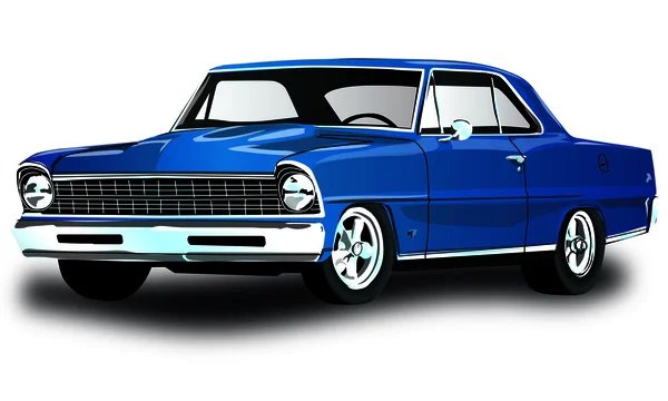 Vektör klasik Vintage arabayla tek katman arka plan rengi