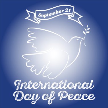 Barış uluslararası günü için poster