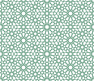 Arka plan ile seamless modeli İslam tarzı