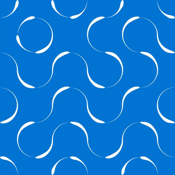 Azul y blanco Textura elegante moderna. Patrón sin costura vectorial. Repetir baldosas geométricas . — Vector de stock