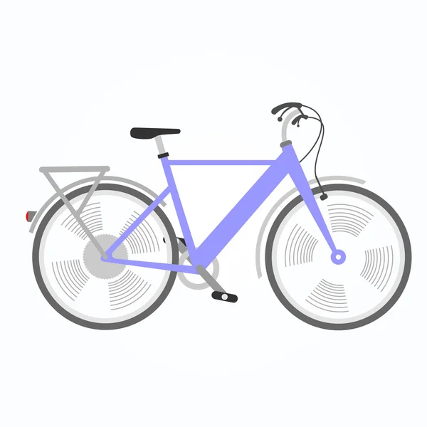 Flachfahrrad. Vektorillustration — Stockvektor