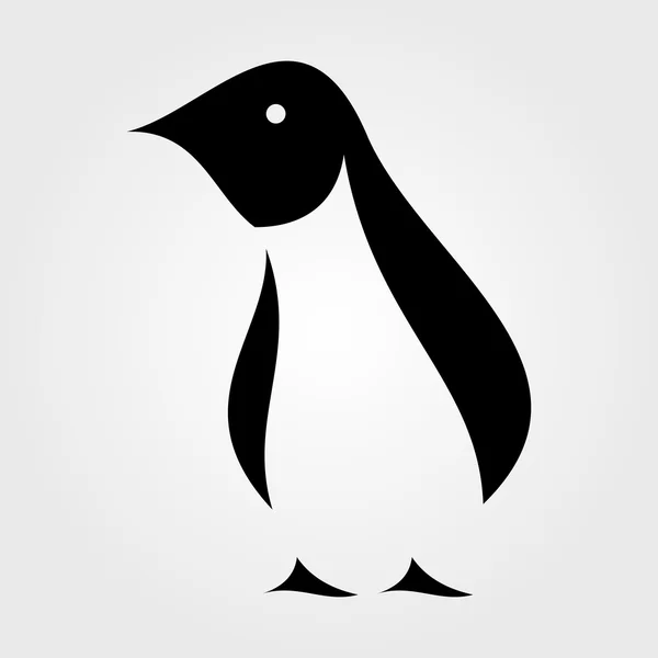 Icono de pingüino. ilustración vectorial — Vector de stock