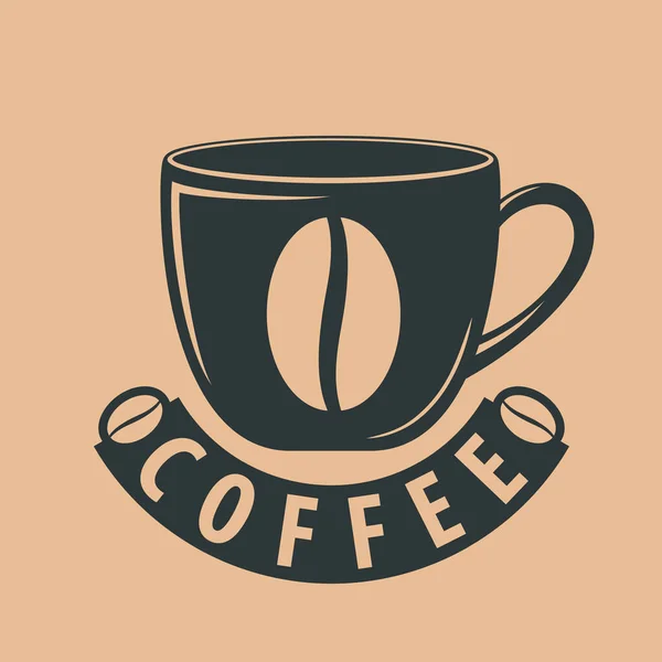 Дизайн логотипа кофейни. Векторная иллюстрация — стоковый вектор