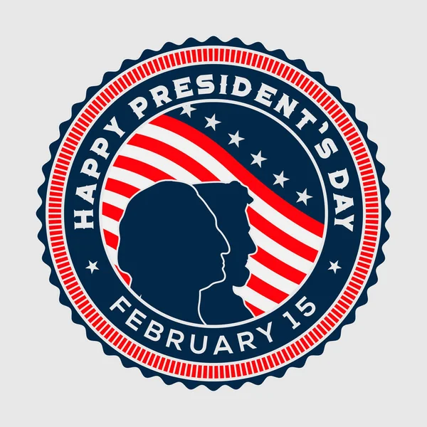 Happy Presidents Day Design-Vorlage. Vintage-Vektor-Illustration. — Stockvektor