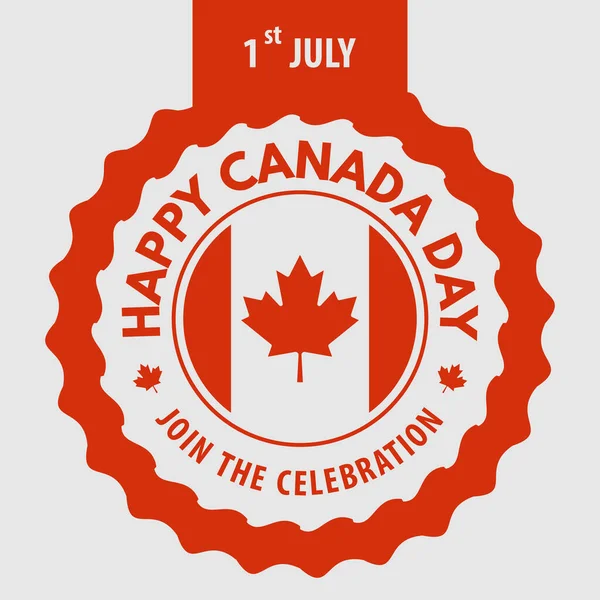 Happy Canada Day concepto de diseño de tarjetas de felicitación. — Archivo Imágenes Vectoriales