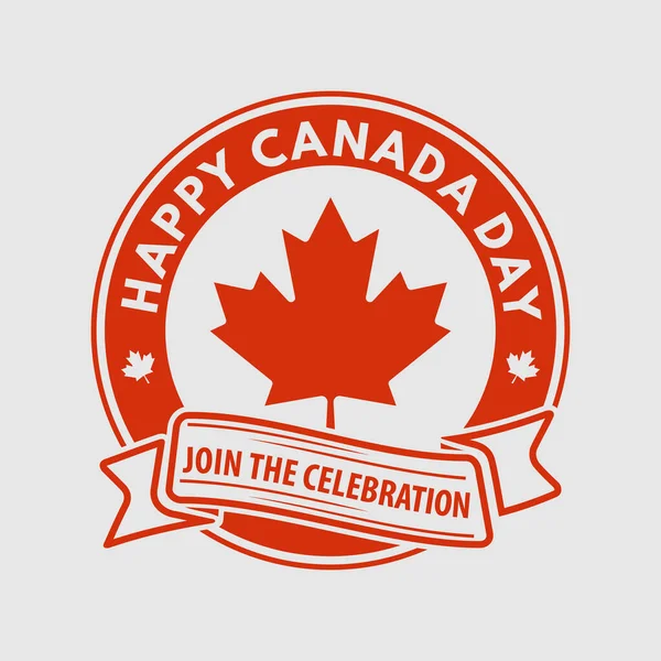 Happy Canada Day concepto de diseño de tarjetas de felicitación. — Archivo Imágenes Vectoriales