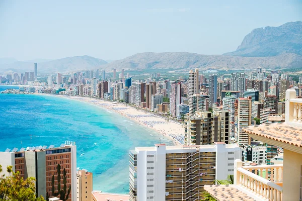 Benidorm'da şeridinin görünüm