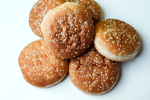 The burger buns on white background — Stock Photo, Image