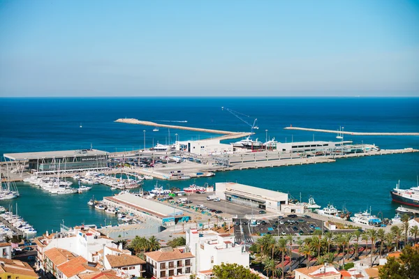 Panorama de Denia em Costa Blanca — Fotografia de Stock