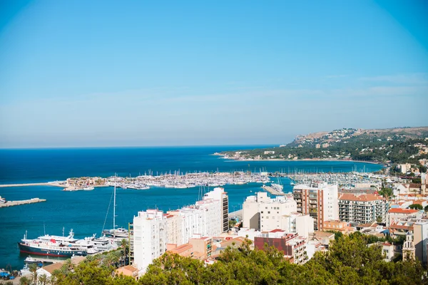 Panorama de Denia em Costa Blanca — Fotografia de Stock