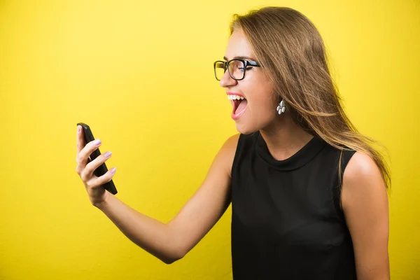 Portrait of an angry and stressed woman — Stock Photo, Image