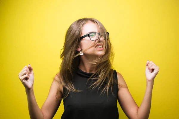 Portrait of an angry and stressed woman — Stock Photo, Image