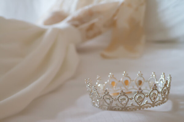 Wedding crown isolated on a white background