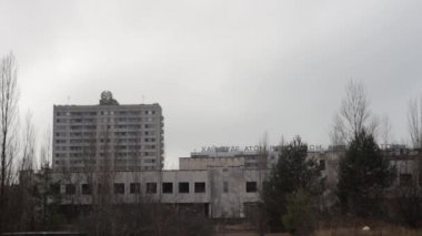 Çok katlı Konut Binası Pripyat içinde terk.