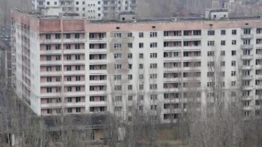 Çok katlı Konut Binası Pripyat içinde terk.