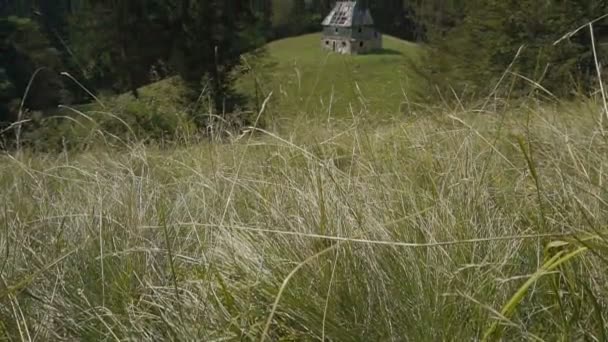 Maison abandonnée dans les montagnes — Video