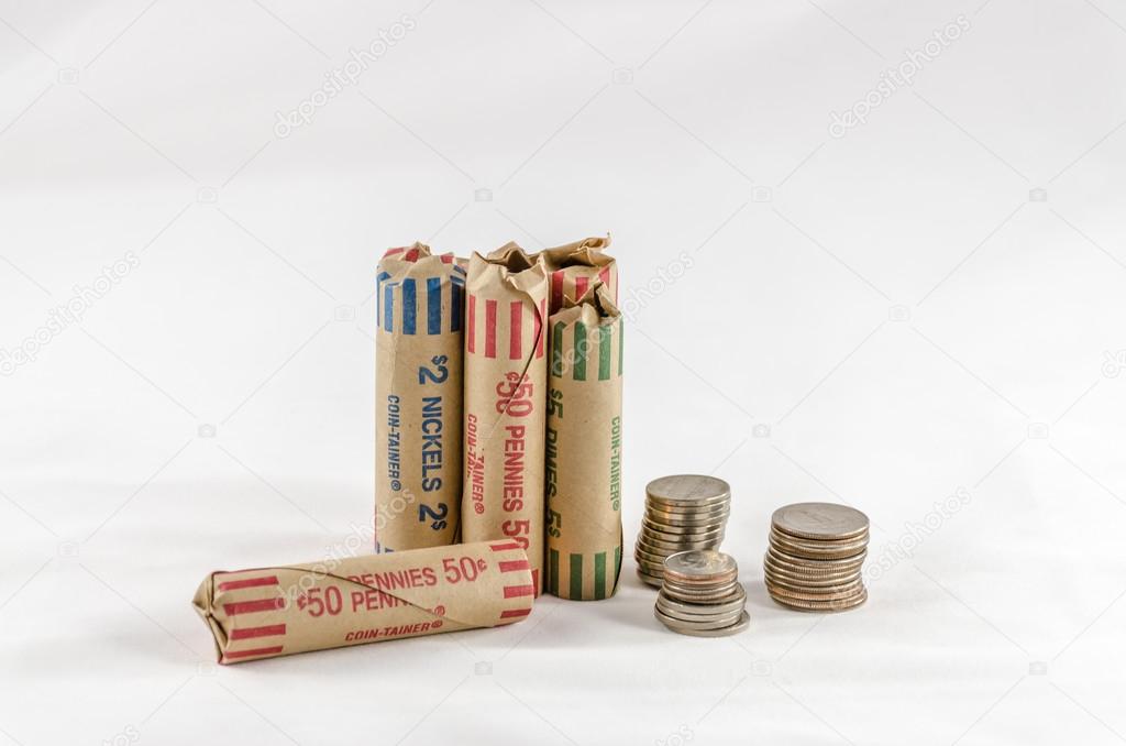 Change coins wrapped in coin-taner