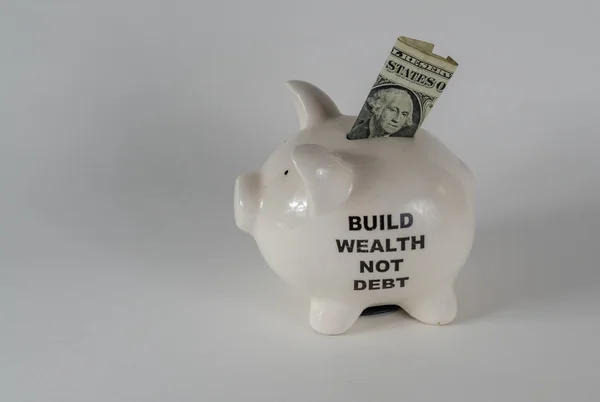 Bir dolarlık banknot ile domuz bir servet