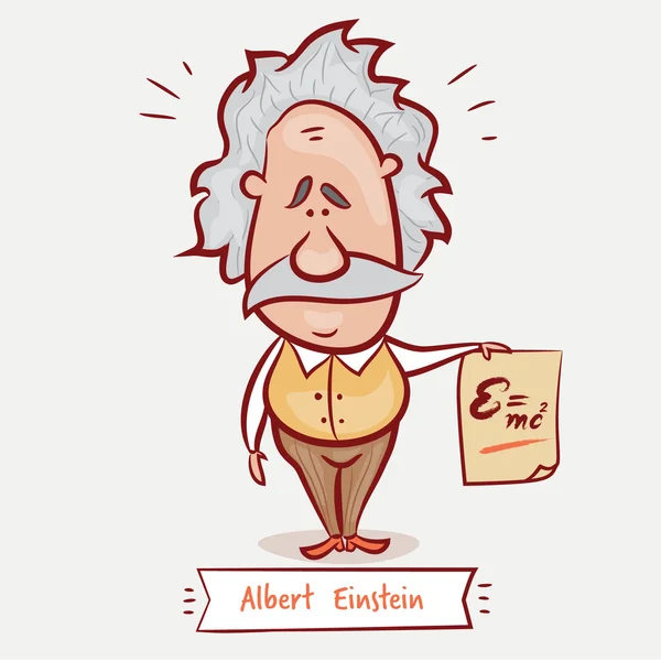 Портрет Альберта Ейнштейна — стоковий вектор