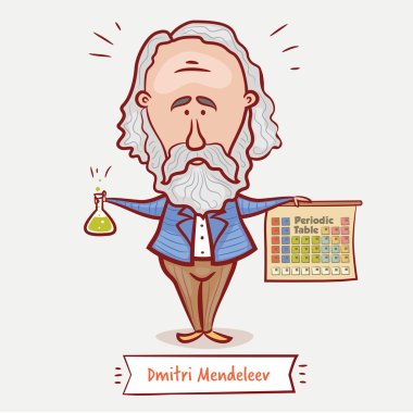 chemist Dmitri Mendeleev clipart