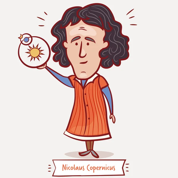 Astronoom Nicolaus Copernicus — Stockvector