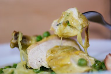 Poulet coco; tavuk Hindistan cevizi ve baharatlar ile