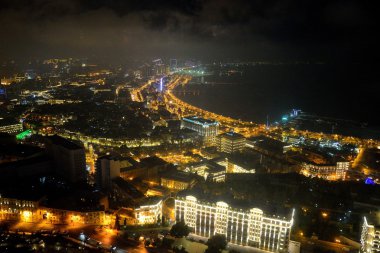 Bakü 'de körfez manzarası, Azerbaycan 'ın başkenti