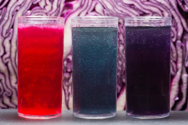 Red cabbage pH indicator solution