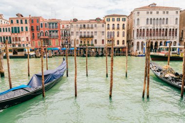 Venedik, İtalya - 3 Mayıs 2019: Venedik, İtalya Kanalı.