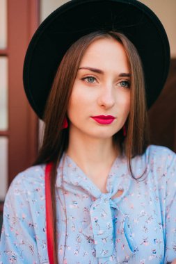 Zarif genç Kafkas model yaşam tarzı portresi