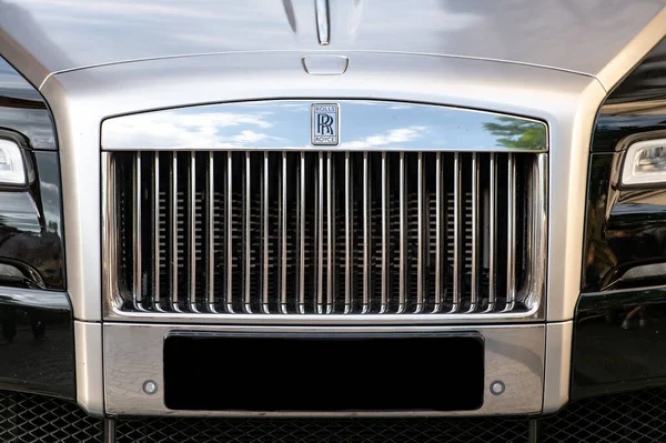 Krakau Polen Juli 2019 Schwarzer Luxus Supersportwagen Rolls Royce Phantom — Stockfoto