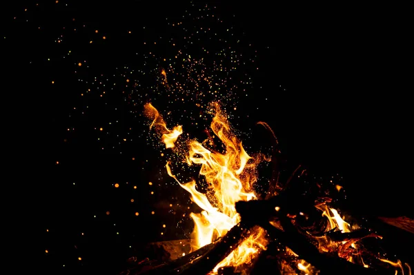 Горящие Леса Огненными Парками Пламенем Дымом Странные Странные Пламенные Фигуры — стоковое фото