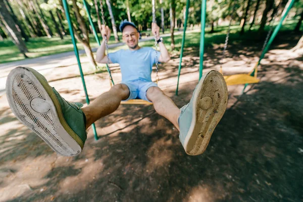 Extraño Concepto Excéntrico Extraño Gente Adulto Hombre Con Estilo Gafas — Foto de Stock