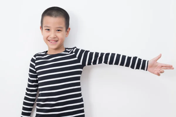 Asian kid series : Asian boy in studio Stock Picture