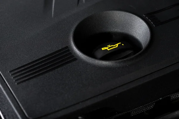 Araba ayrıntılı: motor yağ kapak Closeup