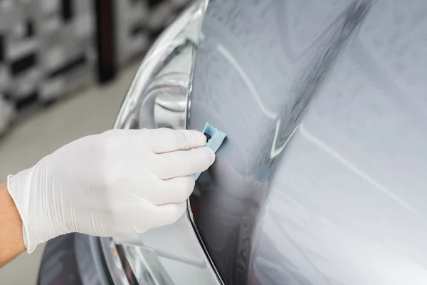 Auto Detaillierung Serie: Glasbeschichtung — Stockfoto