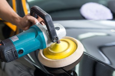 Araba serisi ayrıntılı: parlatma Siyah araba