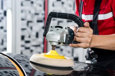 Araba serisi ayrıntılı: parlatma Siyah araba