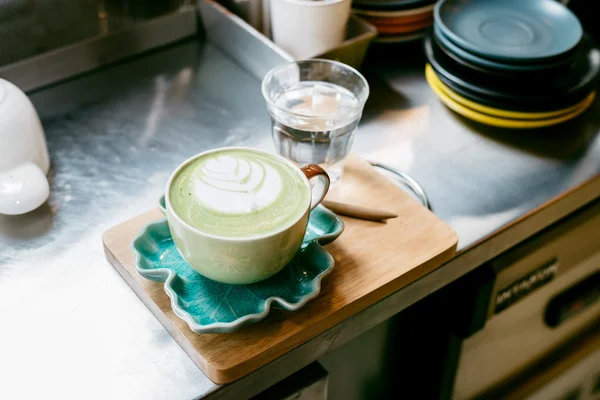 Série café : Faire du café latte — Photo